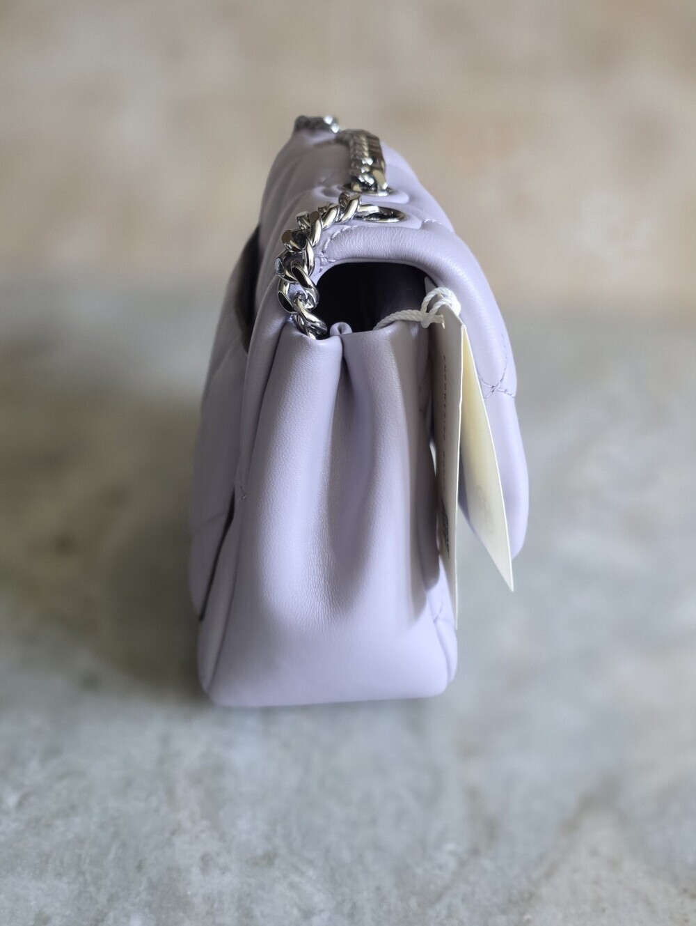 Tory Burch Quilted Lavender Leather Chain Shoulder Bag - Picture 6 of 8